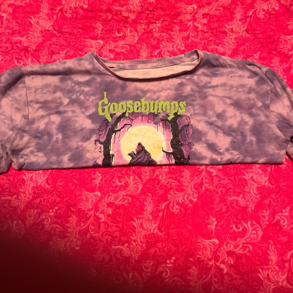 purple tie dye shirt